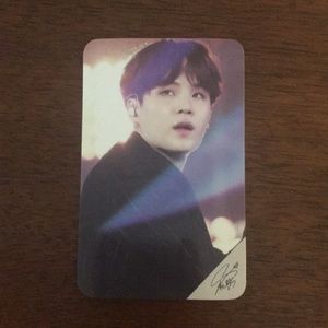 BTS Yoongi (SUGA) Photocard